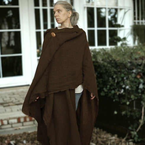 Poncho unisex din canepa. Poncho pentru doamne. Poncho pentru domni.